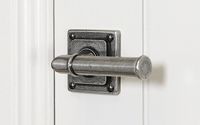 DOOR HANDLE SET / PRIVACY / LINEAR / STEEL